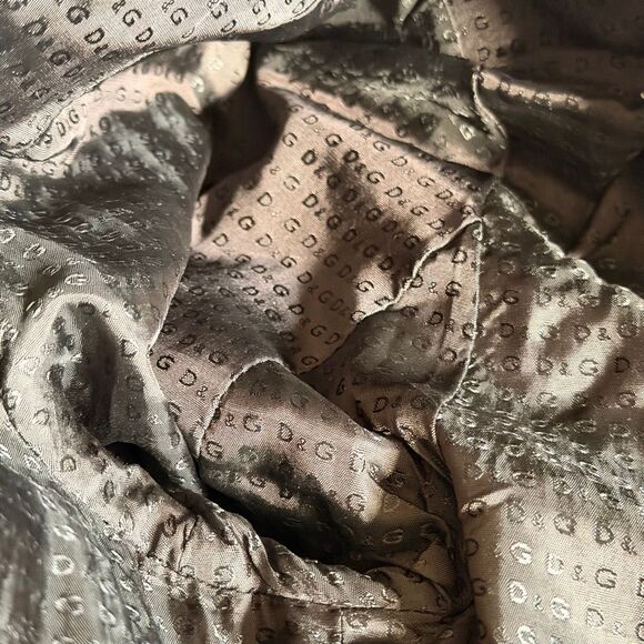 Dolce & Gabbana Vintage Y2K Black Coat with Fur Collar SC EU 38/ US 6 - Picture 12 of 16